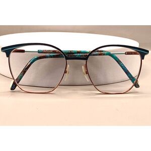 Etnia Barcelona Emerald Blue Turquoise 52-18-142 Spain Eyeglasses Frames